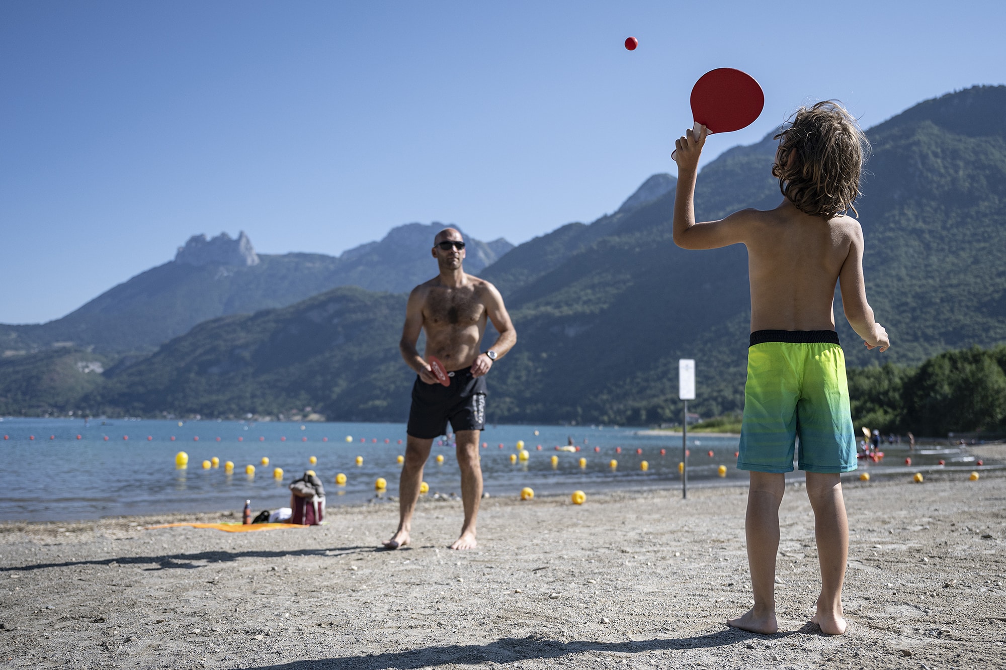 Plage de Doussard famille