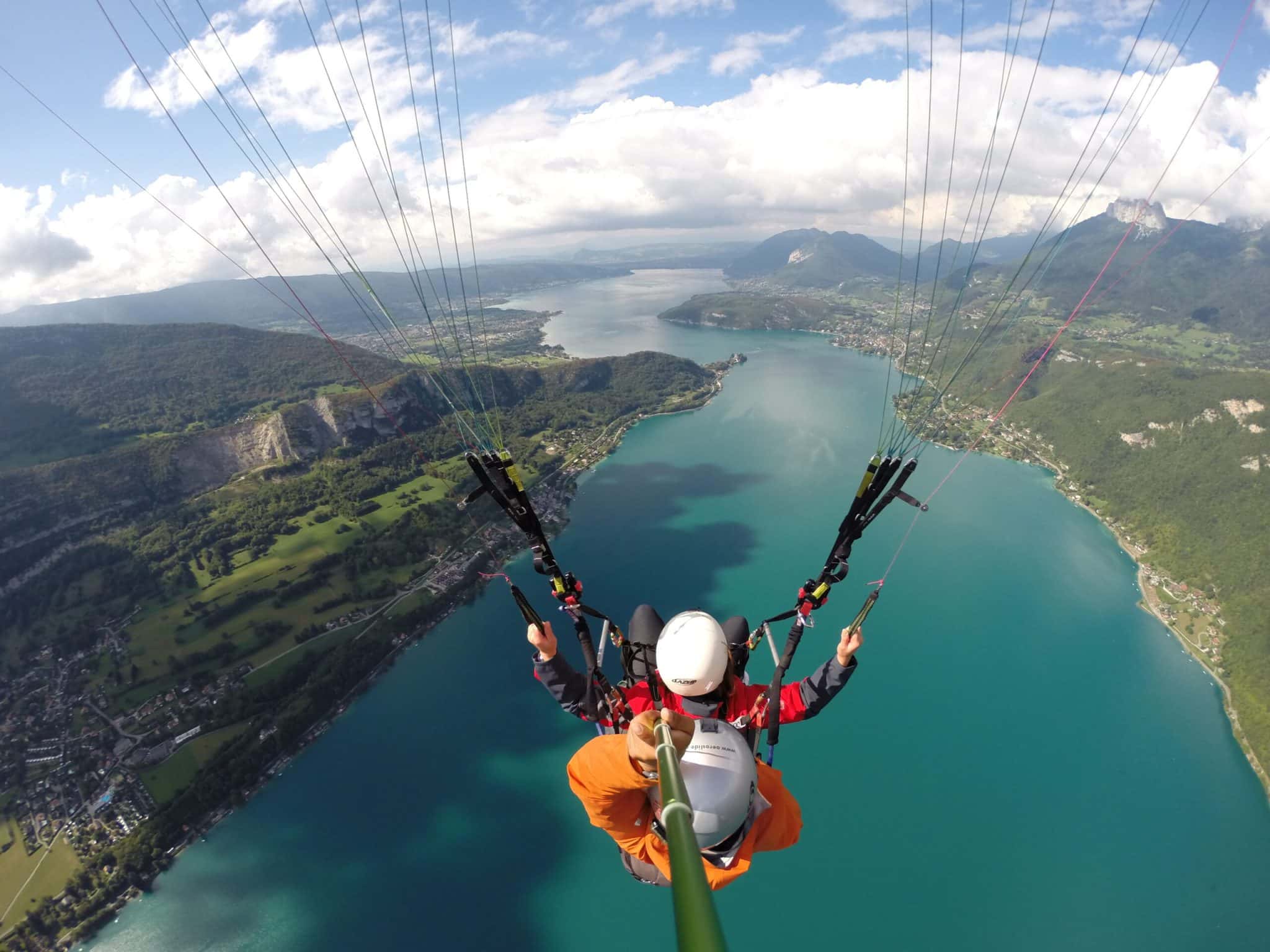 Aeroslide vol lac d'Annecy