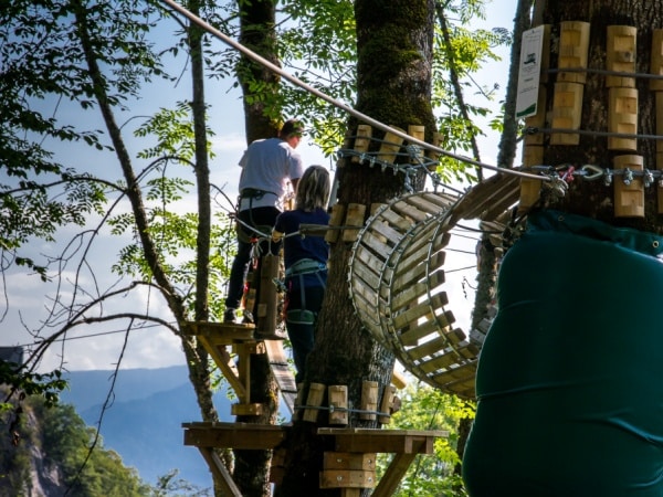 Parcours aventure au Fort de Tamié